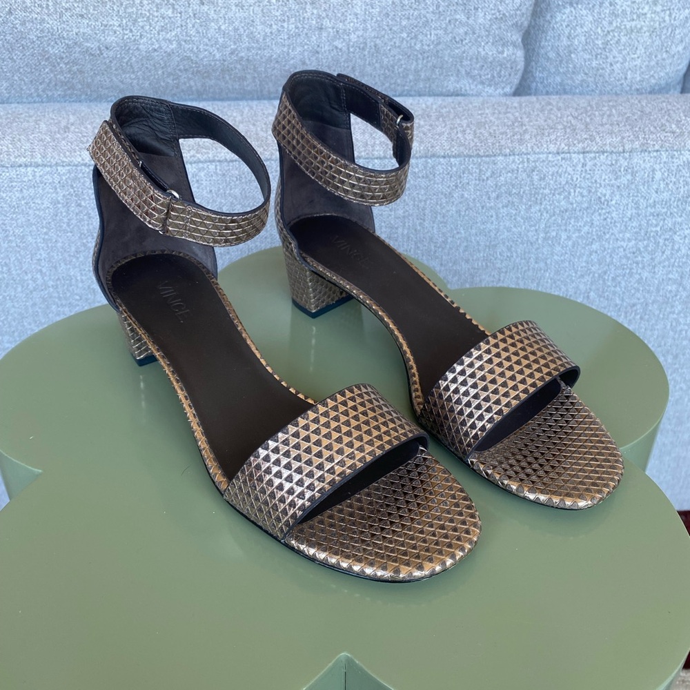 Black and Gold Women's Sandals